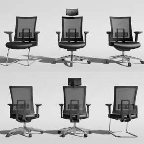 现代办公椅3D模型下载